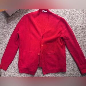 Tibi Soft Lambswool Distressed Cardigan